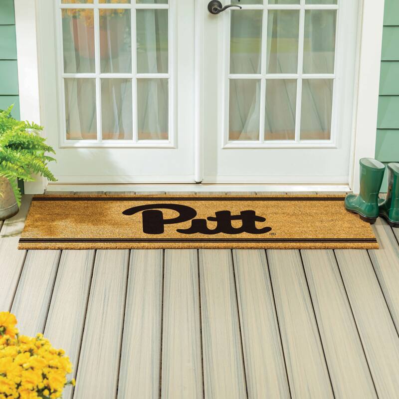 University of Pittsburgh Monochrome Indoor/Outdoor Coir Door Mat