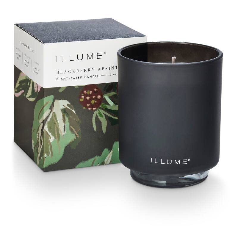 ILLUME Beautifully Done Baltic Glass Candle, Blackberry Absinthe