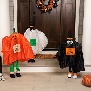 Ghost, Pumpkin and Bat Standing Halloween Kid Figures - 36" - Set of 3 - Bed Bath & Beyond - 29111499