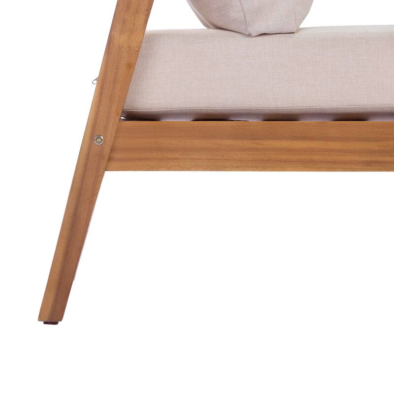 Christopher Knight Home Thalia Acacia Wood Outdoor Lounge Chair