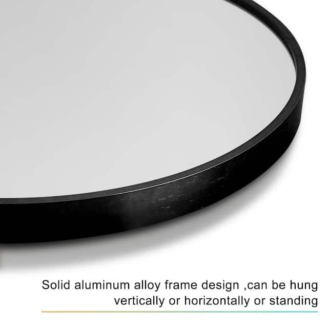 Arched Metal Mirror Full-length Floor Mirror with Bracket