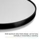 Arched Metal Mirror Full-length Floor Mirror with Bracket