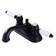 preview thumbnail 6 of 4, Sheffield White Corner Pedestal Sink 26 in. Porcelain Sink with 4 in. Black Centerset Faucet and Sink Drain