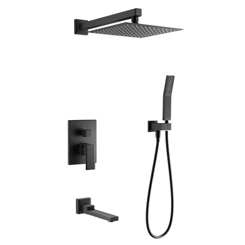 Eridanus Luxury Rainfall Shower System with Tub Spout for Bathroom