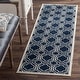 preview thumbnail 20 of 115, SAFAVIEH Amherst Corinne Modern Rug 2'3" x 11' Runner - Navy/Ivory - Runner
