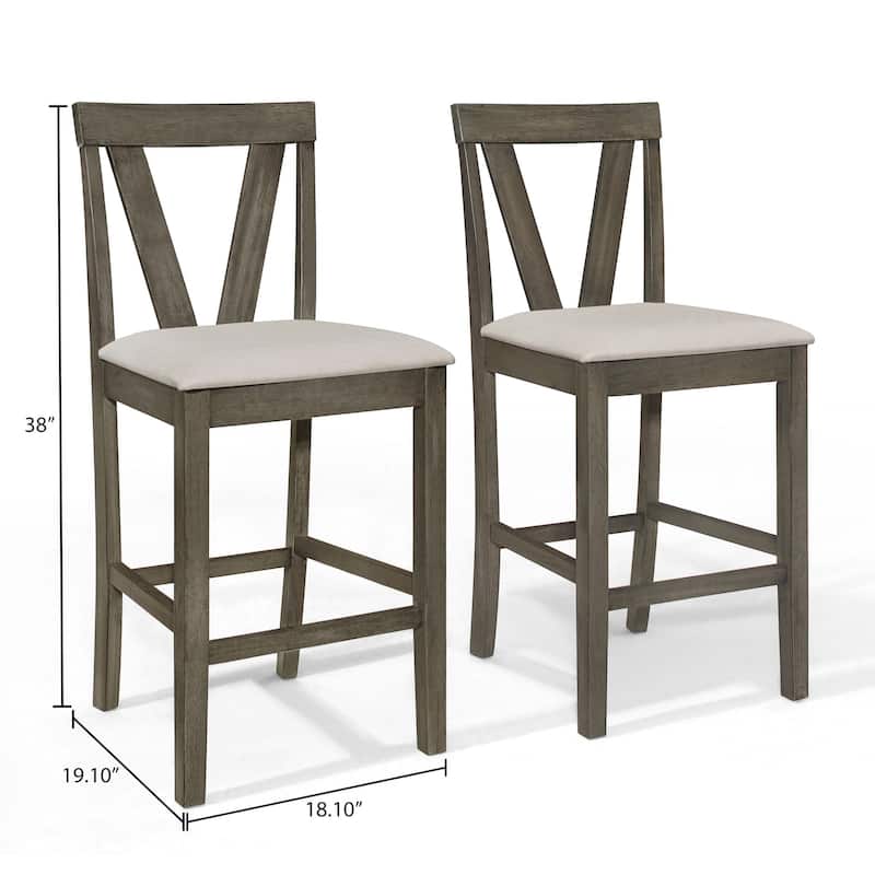 CraftPorch Minimalist Swivel Counter Dining Set