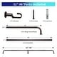 preview thumbnail 90 of 98, Energy-saving Wraparound Adjustable French Blackout Curtain Rod Set