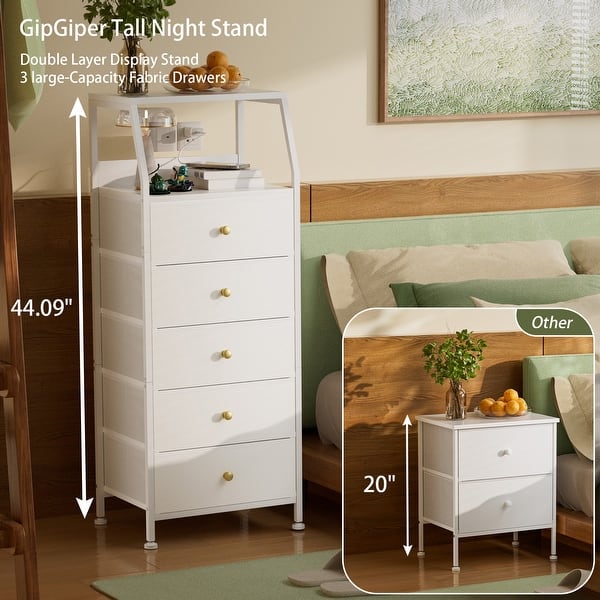 white fabric dresser Jarin Grasscloth Paloma and Co Stylish Home White Dresser with 3/4/5 Drawers,