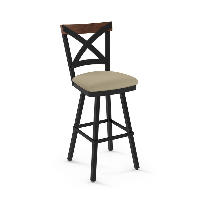 Amisco Snyder Swivel Counter and Bar Stool