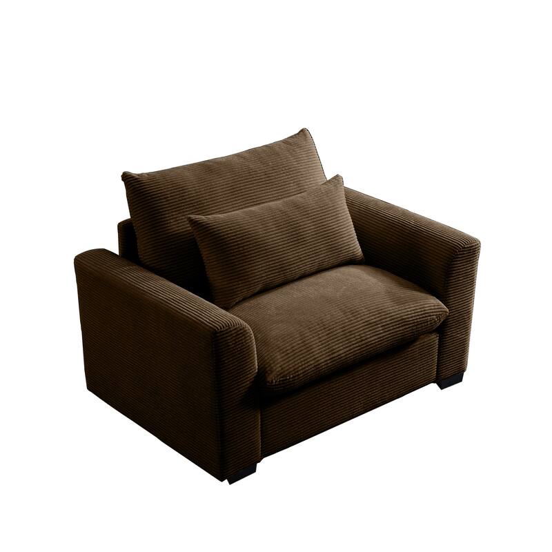 Ergonomic Flexible Combination Single Sofa Set w/Waist Pillow