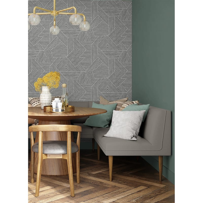 Stacy Garcia Home Etched Geometric Peel and Stick Wallpaper