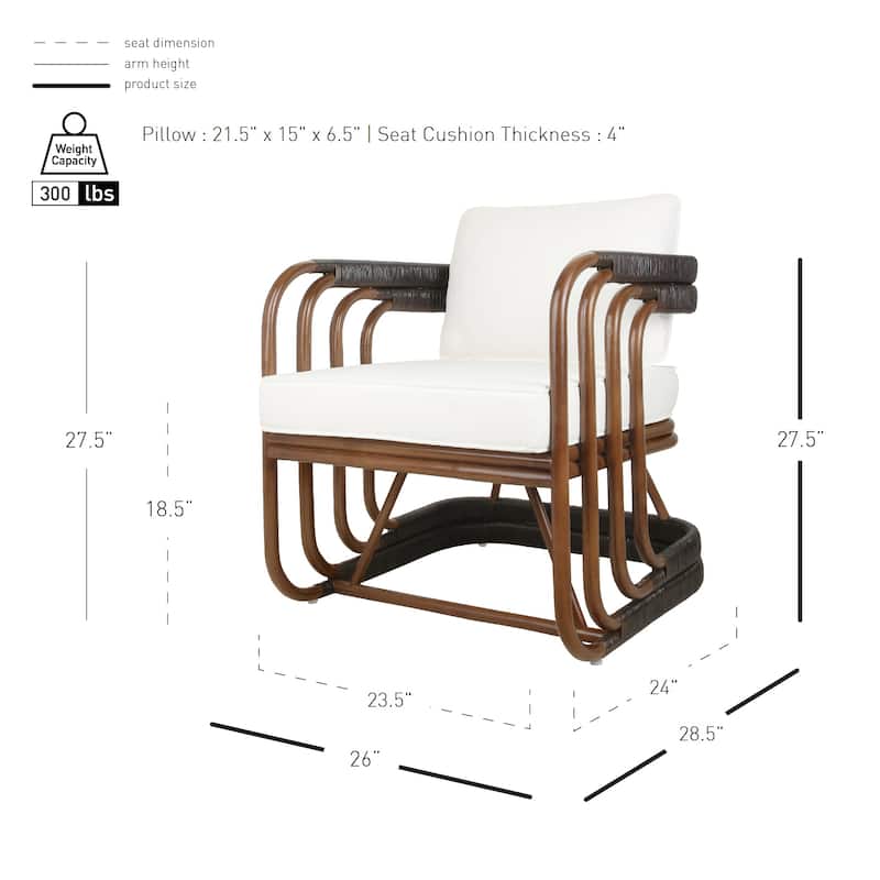 NPD Furniture Kimori Rattan Barrel Armchair