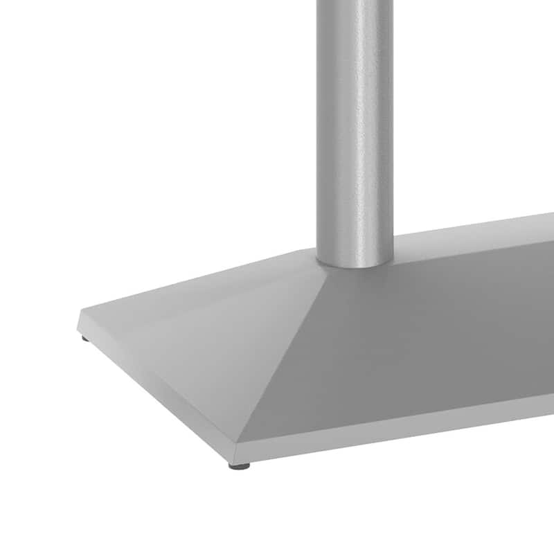 Commercial All Weather Double Table Base for up to 30" x 48" Tabletops - 15"D x 27"W x 30.5"H