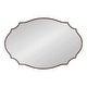preview thumbnail 67 of 70, Kate and Laurel Leanna Scalloped Oval Wall Mirror