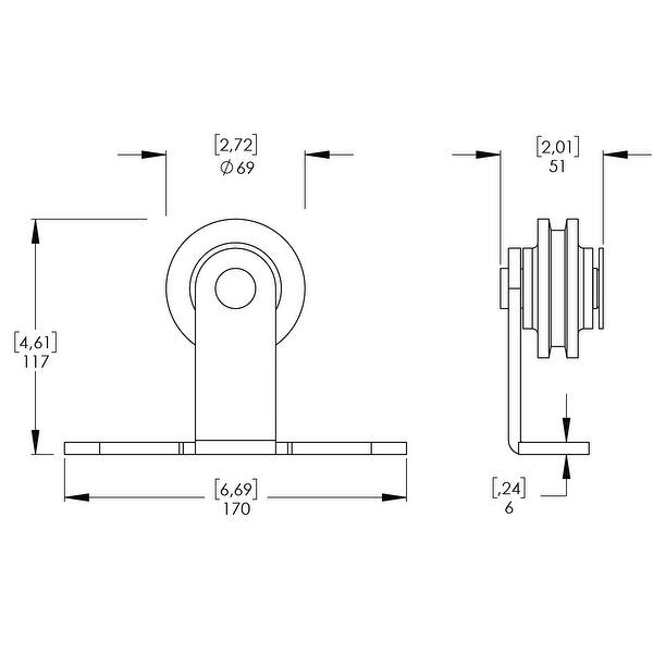 Opera Frosted Glass Metal Barn Door with Installation Hardware Kit