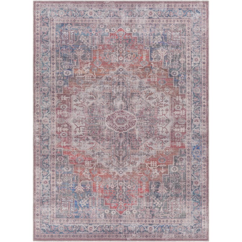 Artistic Weavers Arguss Vintage Medallion Printed Machine Washable Area Rug