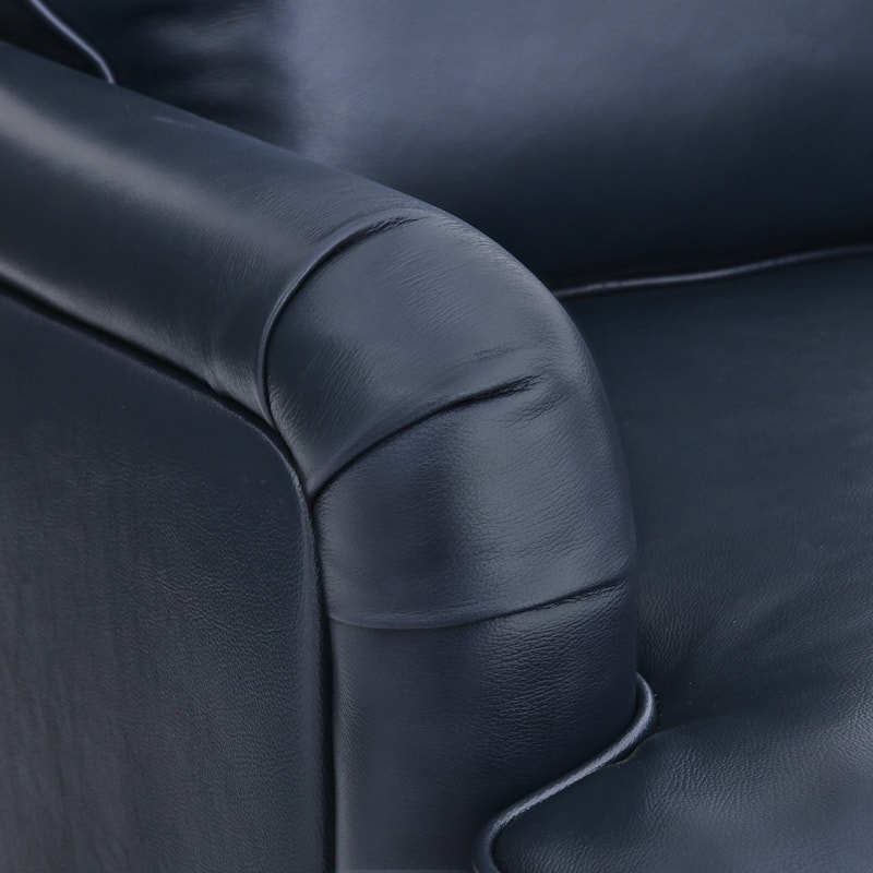 LUE BONA Modern Swivel Accent Chair Leather Armchair for Living Room - 30" W x 32" D x 36" H