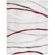 preview thumbnail 11 of 20, SAFAVIEH Skyler Meshka Modern Abstract Rug 9' x 12' - Ivory Grey/Red - Rectangle