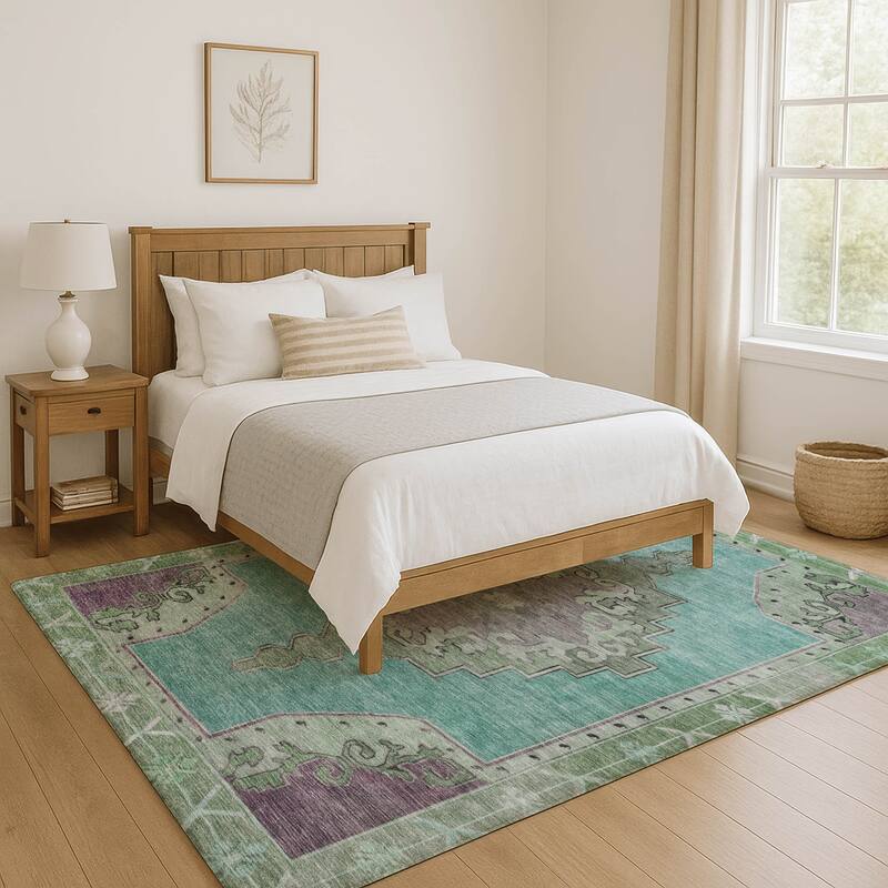 Premium Washable Super Soft Vintage Traditional Mayfield Rug