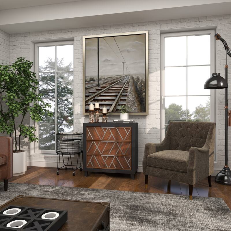 Brown Mango Wood Coastal Candle Holder (Set of 3)