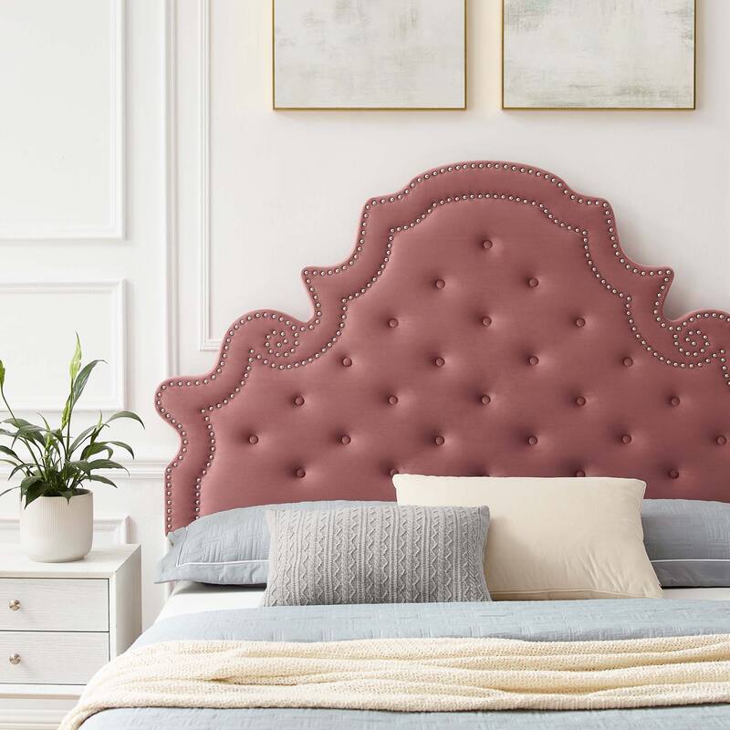 Gwyneth Tufted Performance Velvet Full Platform Bed