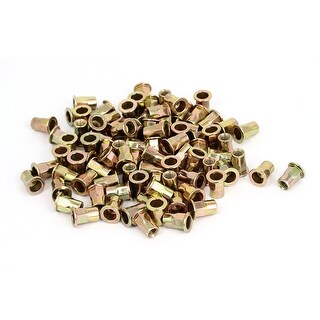 100Pcs M6 Half Hex Body Flat Head Blind Threaded Rivnuts Nuts Nutserts ...