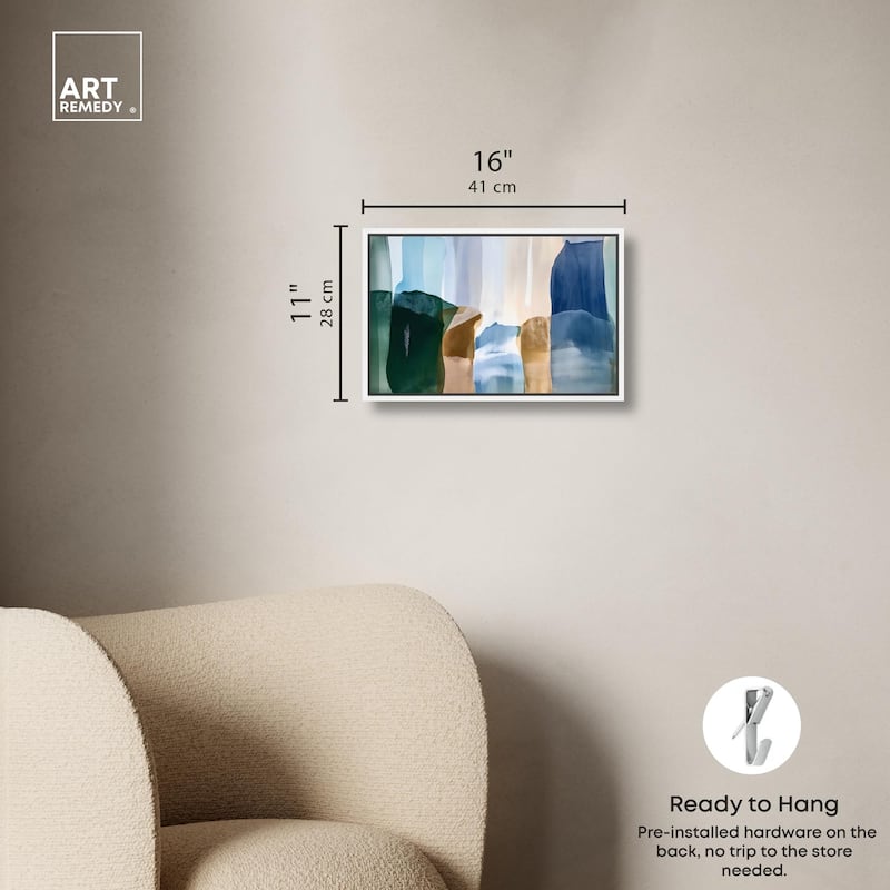 Contoured Calm II Canvas by Art Remedy