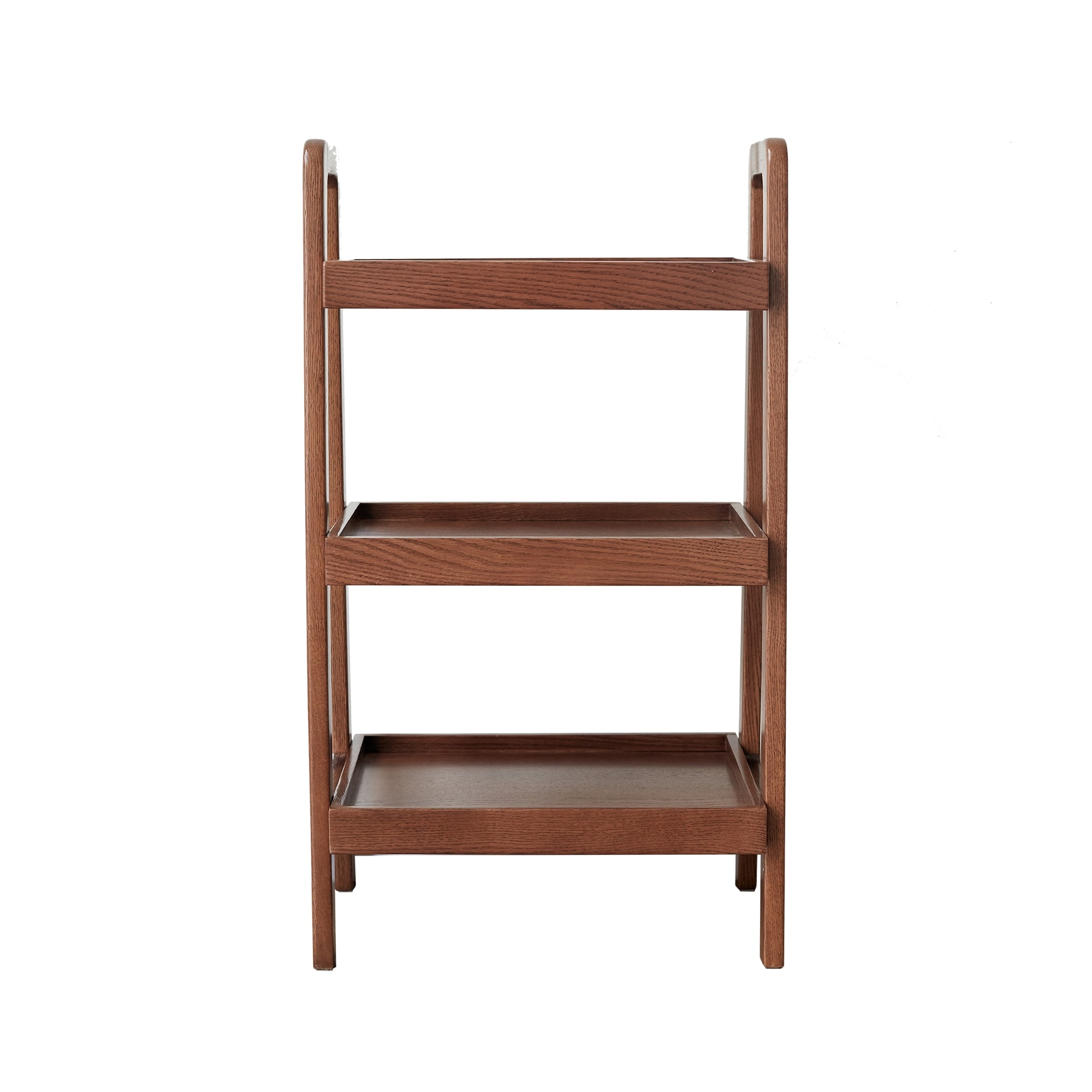 Classic Solid Wood Storage Organizer, 3-Tier Beech Shoe Rack for Entryway