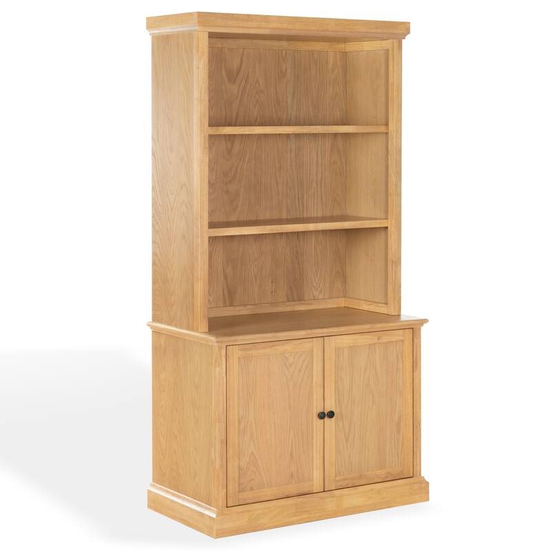 SAFAVIEH Couture Haylina 4-Shelf Wood Bookcase - 40"W x 21"D x 79"H