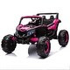 preview thumbnail 50 of 93, Electric Ride-On Car with 3-Point Safety Harness, USB Music Player, LED Lights, and High-Low Speed - Kids UTV Adventure