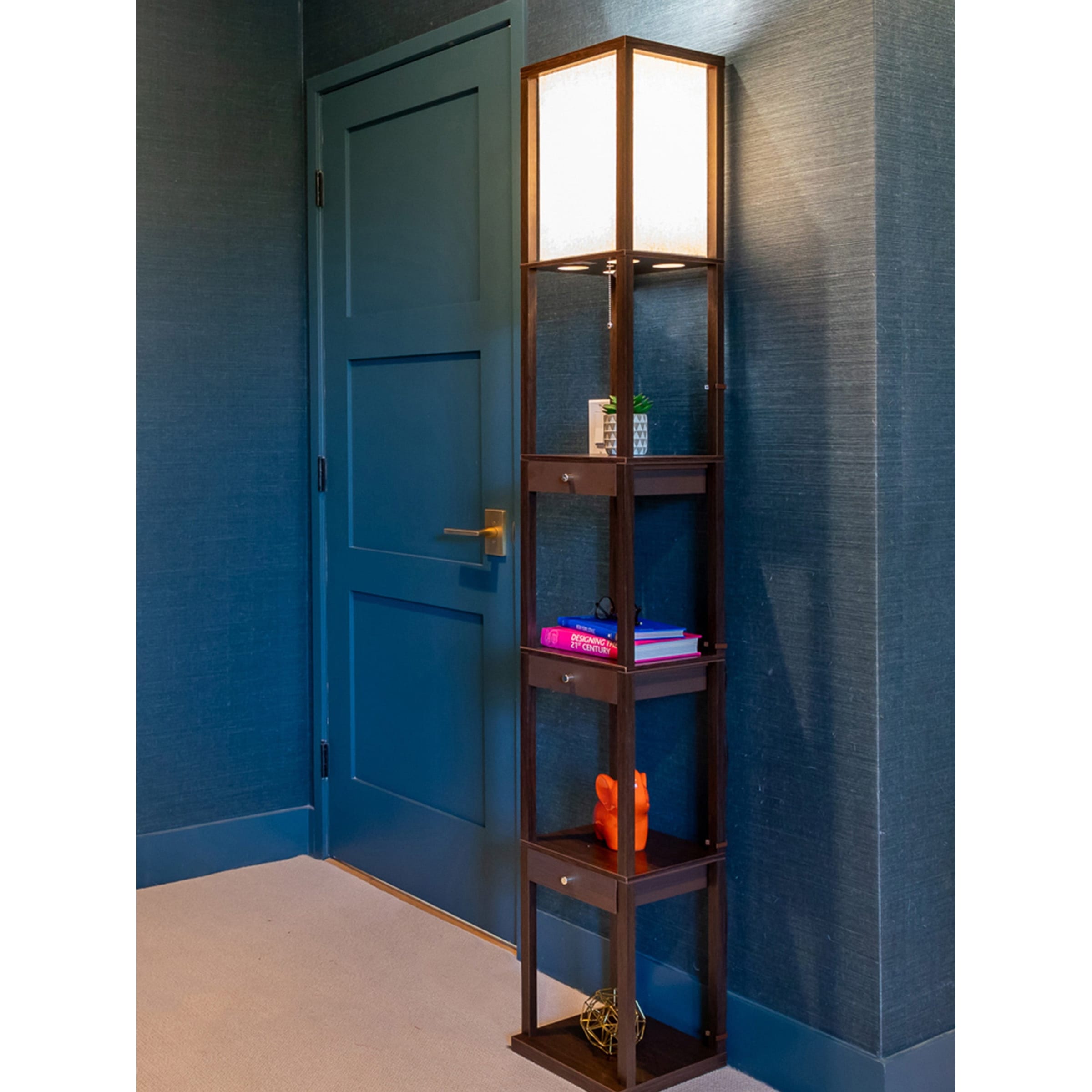 Brightech Maxwell Havana Brown Floor Lamp Bed Bath Beyond