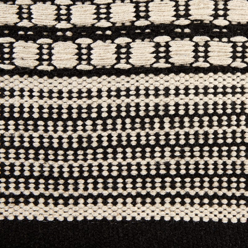 DII Stone Dobby Stripe Hand-Loomed Rug 2ft 6inx6 Ft - 36.0 In. L X 24.0 In. W X 0.2 In. H