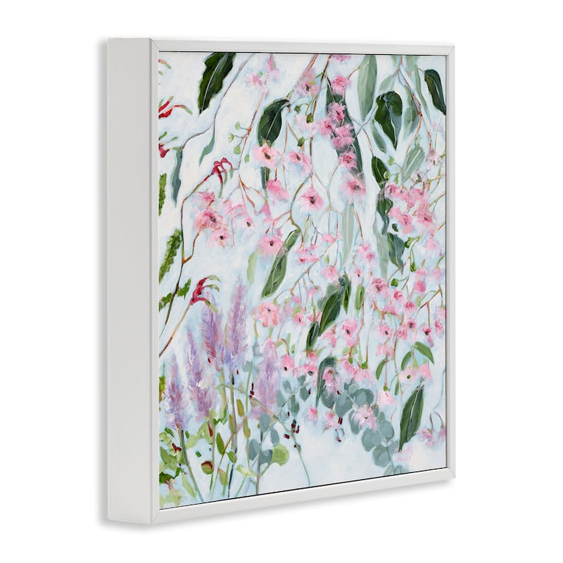 Stupell Chic Pink Garden Blossoms Framed Giclee Art Design By Meredith Howse