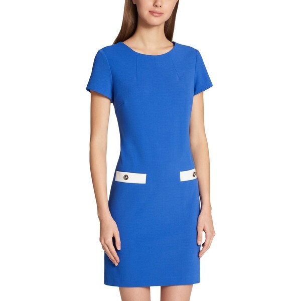 tommy hilfiger faux pocket dress