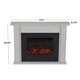 preview thumbnail 8 of 10, Tejon 52" Slim Electric Fireplace in Bone White by Real Flame