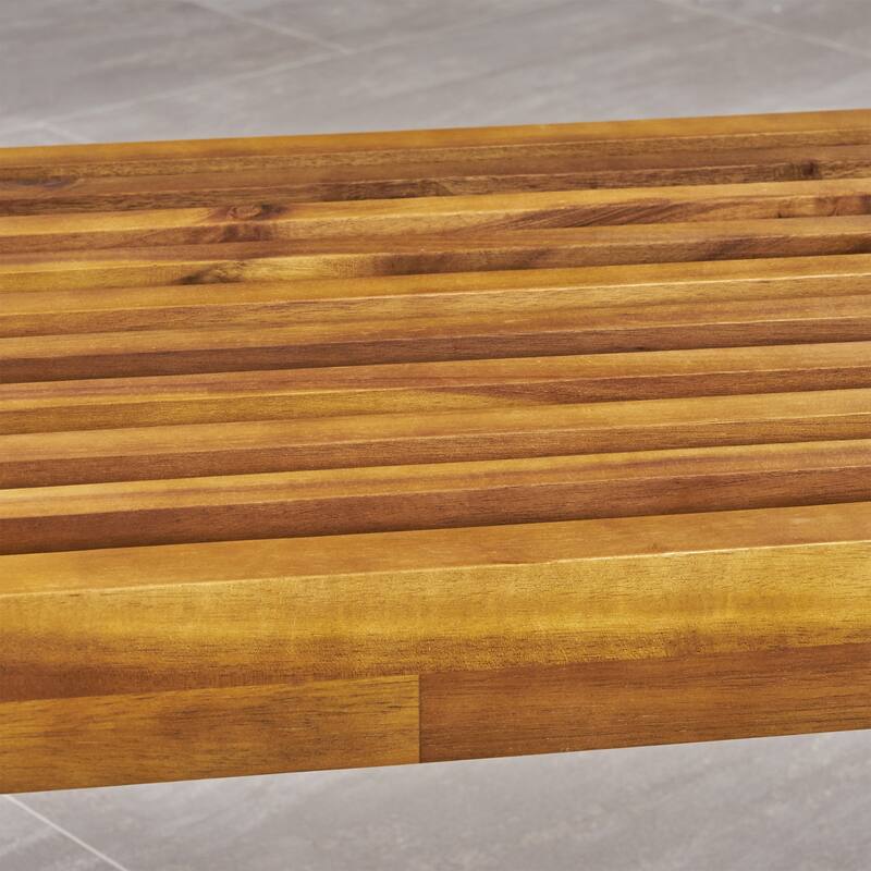 Fresno Outdoor Acacia Dining Bench by Christopher Knight Home