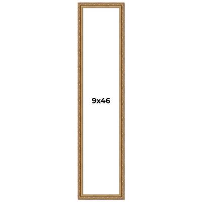 9x46 Frame Red Solid Wood Picture Frame Width 1.75 Inches | Interior Frame Depth 1 13/16 Inches