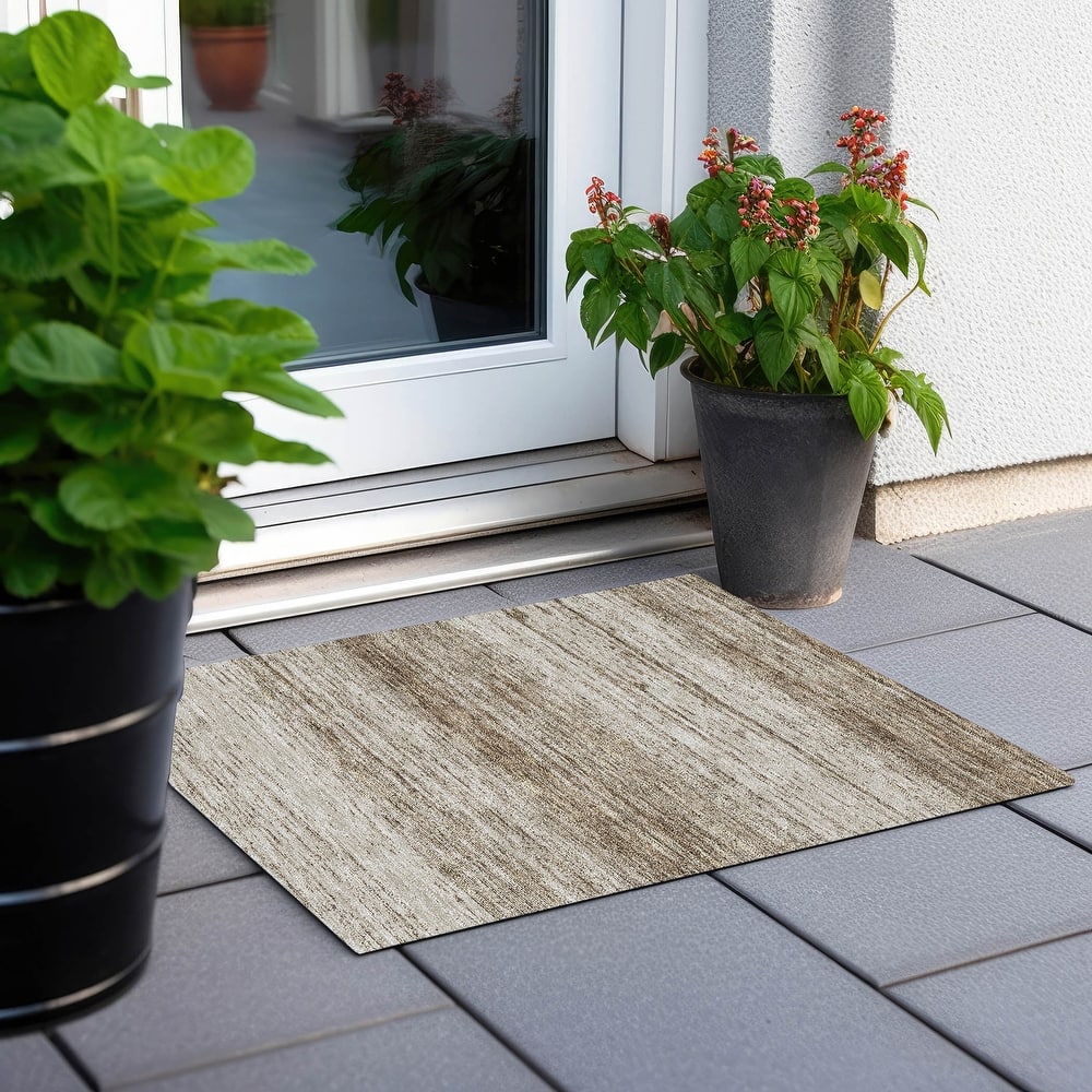 Machine Washable Indoor/ Outdoor Chantille Ombre Rug