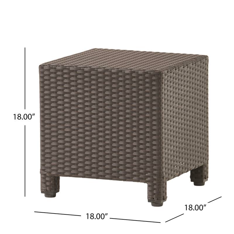 Puerta Outdoor Wicker 3-piece Swivel Chat Set with Cushions by Christopher Knight Home