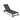 Outdoor Chaise Lounge Chair, Five-Position Adjustable Aluminum Lounge
