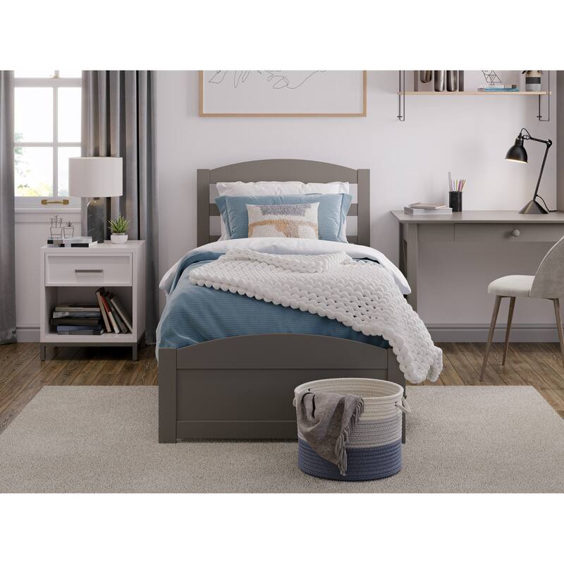 Warren Solid Wood Platform Bed with Footboard