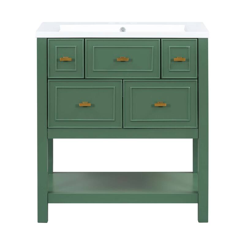 Wood Freestanding Bathroom Vanity with Sink