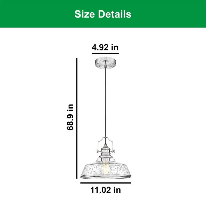 Modern island lights nickel hanging light glass, metal pendant light