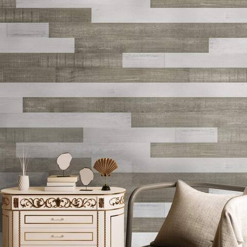Art3d DIY Peel and Stick Reclaimed Barn Wooden Wall Planks(16 Sq Ft)