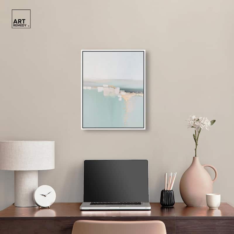 Shimmering Calm Canvas by Art Remedy