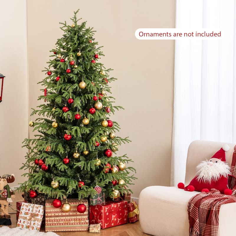 Costway 6/7/8 FT Artificial Christmas Tree with 270 LED Lights, 746 - See Details