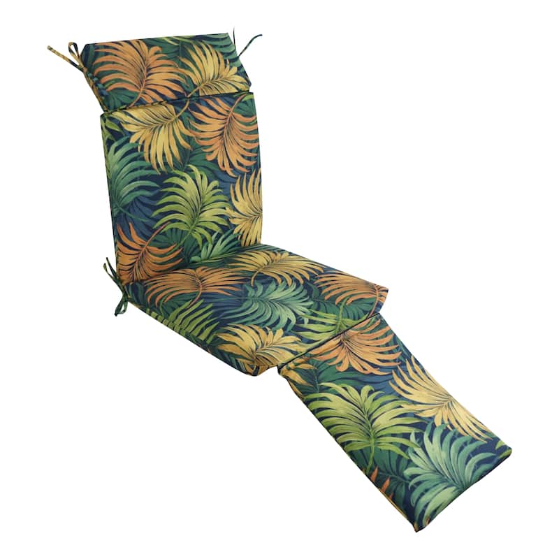 Blazing Needles Steamer Deck Outdoor Lounger Cushion - 72 x 20 - Laperta Monsoon