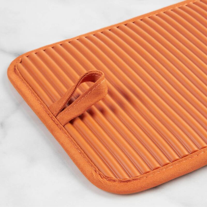 KitchenAid Ribbed Soft Silicone Pot Holder 2-Pack Set, 7"x9"