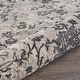 preview thumbnail 5 of 4, LR Home Carved Transitional Damask Polyester Area Rug, Cream and Gray
