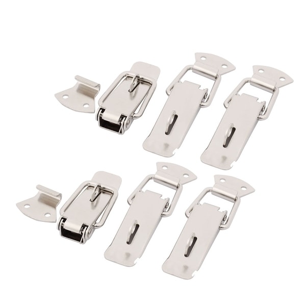 Luggage Suitcase Spring Loaded Toggle Latch Catch Hasp Silver Tone 6pcs ...